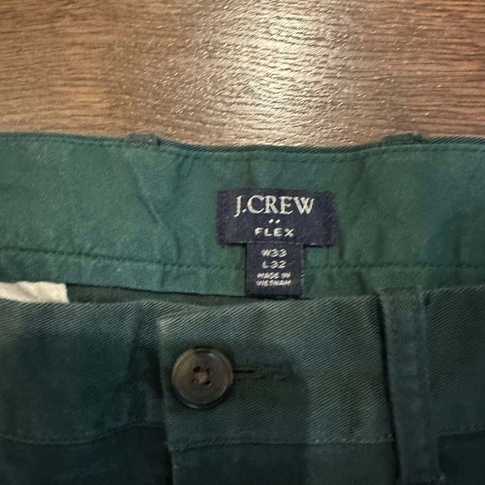 J. Crew Men's Chinos - Dark Green 33 x 32 - Picture 2 of 3